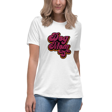 Cursive Dog Mom Women's Relaxed T-Shirt